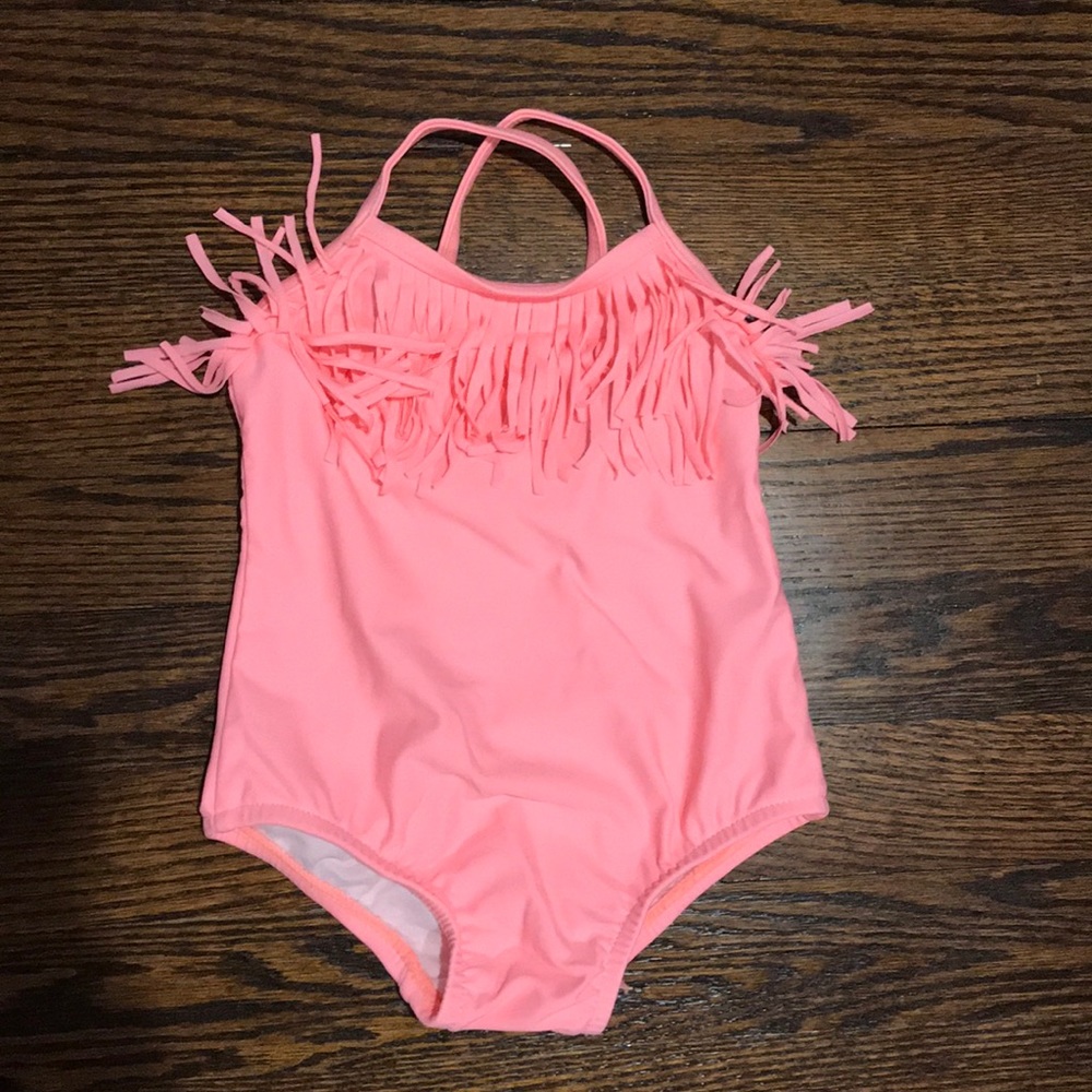 Fringe one piece bathing suit size 12 months